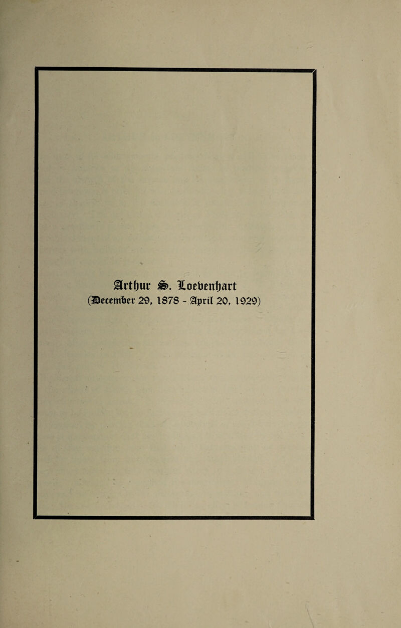 grtfrnr Hoebenfjart (December 29, 1878 - 3prtl 20, 1929)