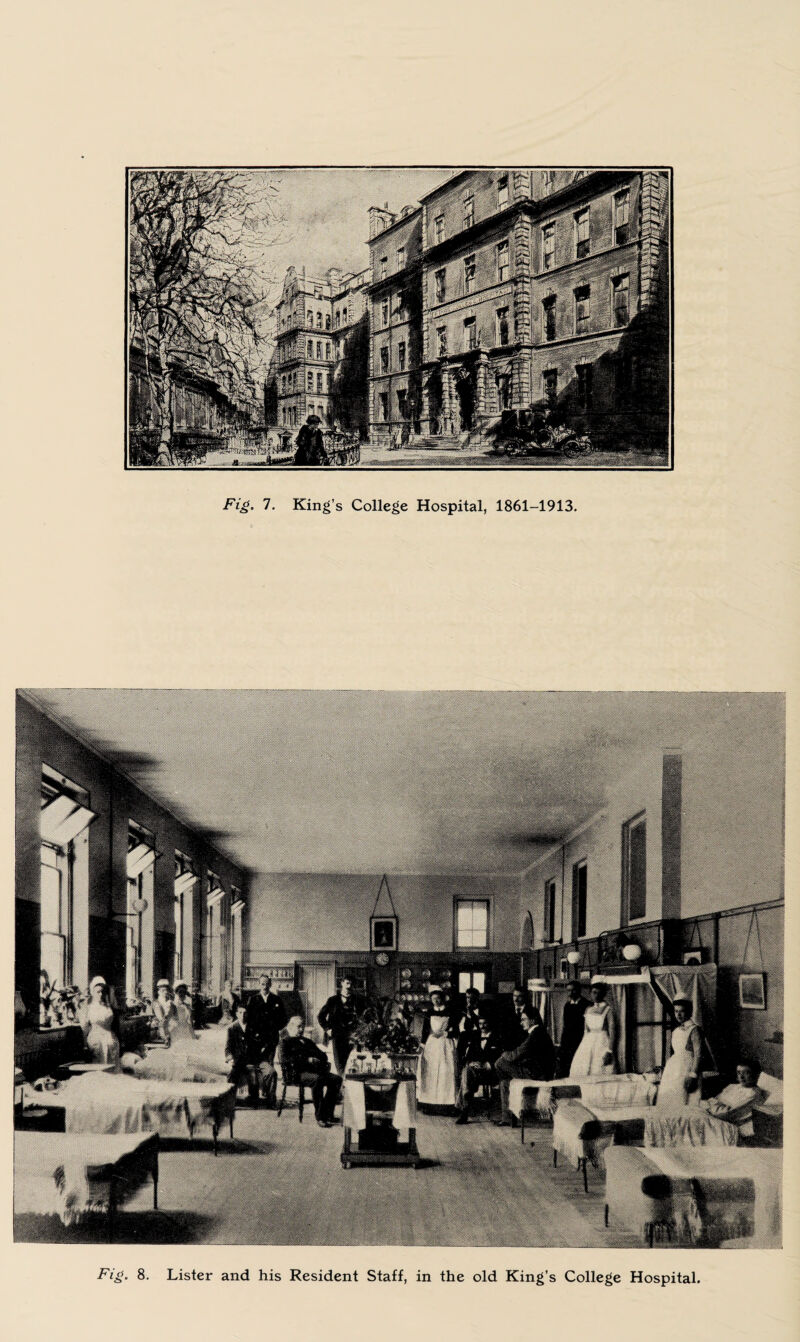 Fig. 8. Lister and his Resident Staff, in the old King’s College Hospital