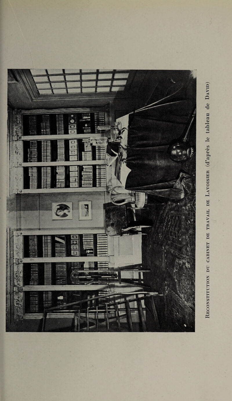 Reconstitution du cabinet de travail de Lavoisier (d’après le tableau de David)