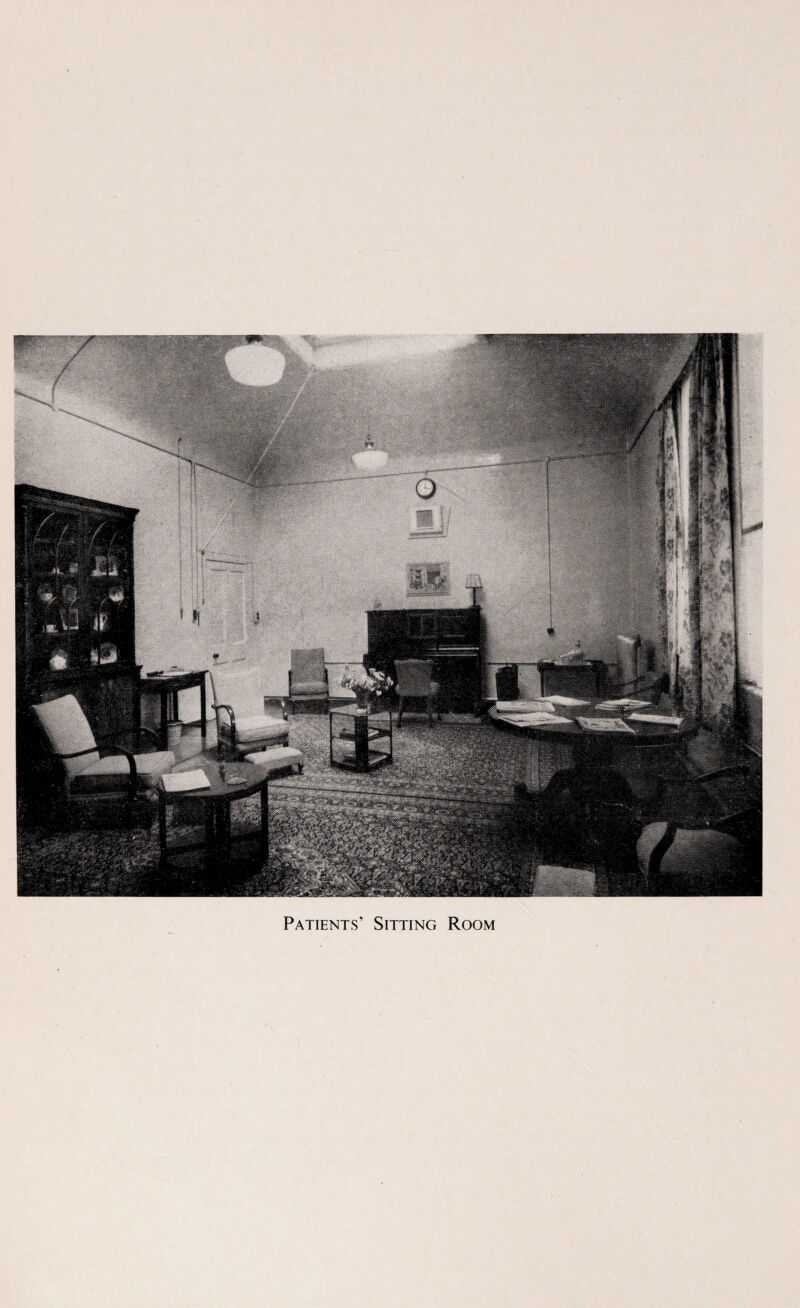 Patients’ Sitting Room