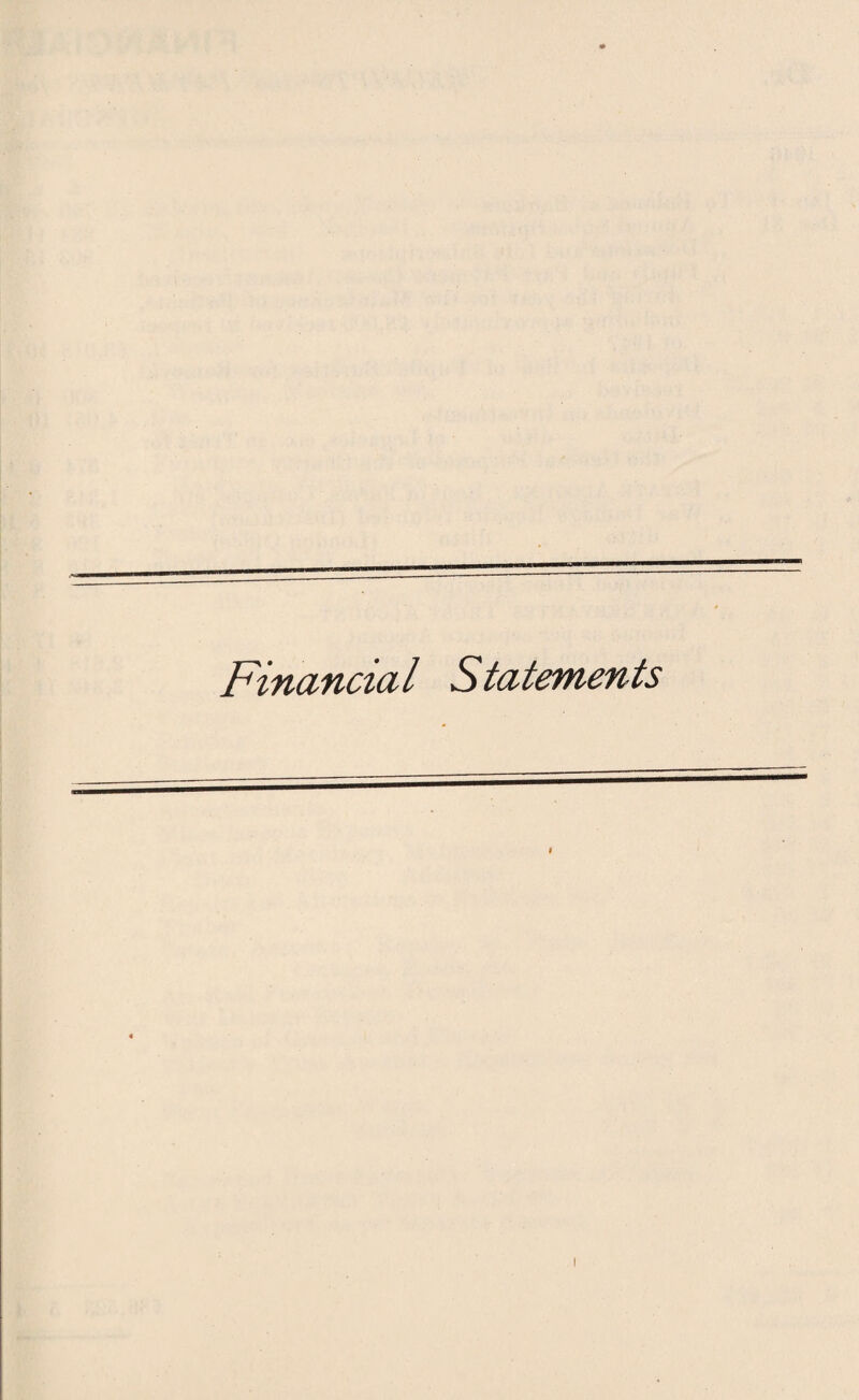 Financial Statements i