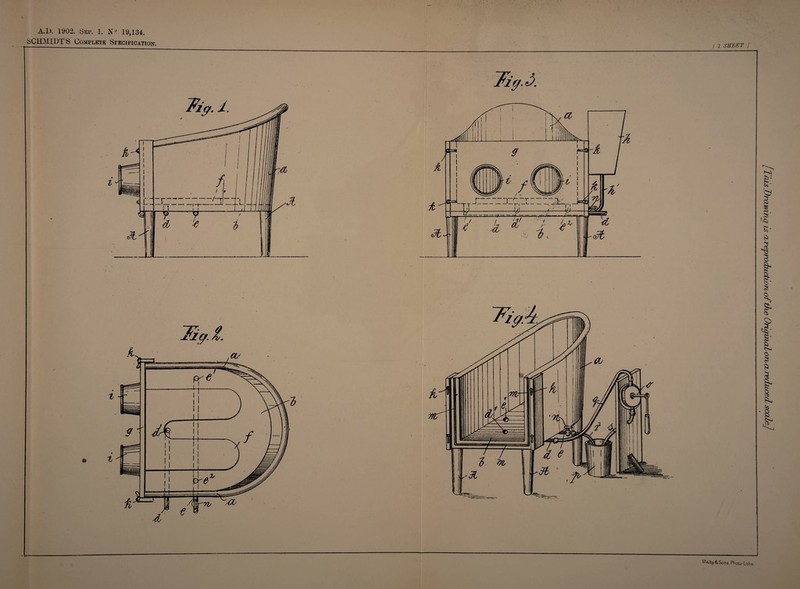 A.l). 1902. Sep. I. NJ 19,134. SCHMIDTS Complete Specification. Tir, l ( 1 SHEET ) MaJby&Sons. Photo-Litho
