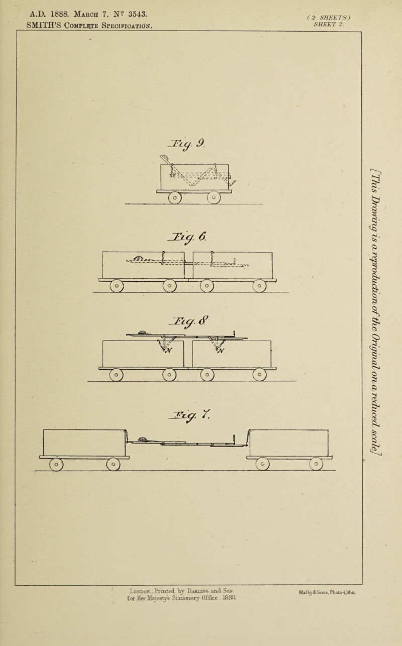 SMITH’S Complete Specification, (2 SHEETS) SHEET 2.