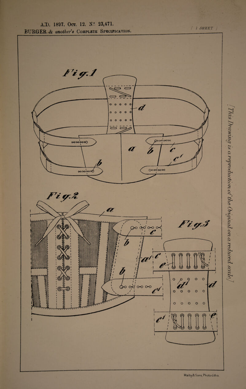 AX>. 1897. Oct, 12. N° 23,471. BURGER & another's Complete Specification. ( 1 SHEET j MaJ by&Sons, Photo-Litho,