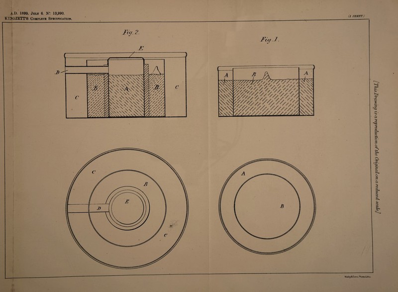 KIJiiGZETTS Complete Specification. 1'ict. 2. *2 (1 SHEET) Malby&Sons, Photo-Li tho.