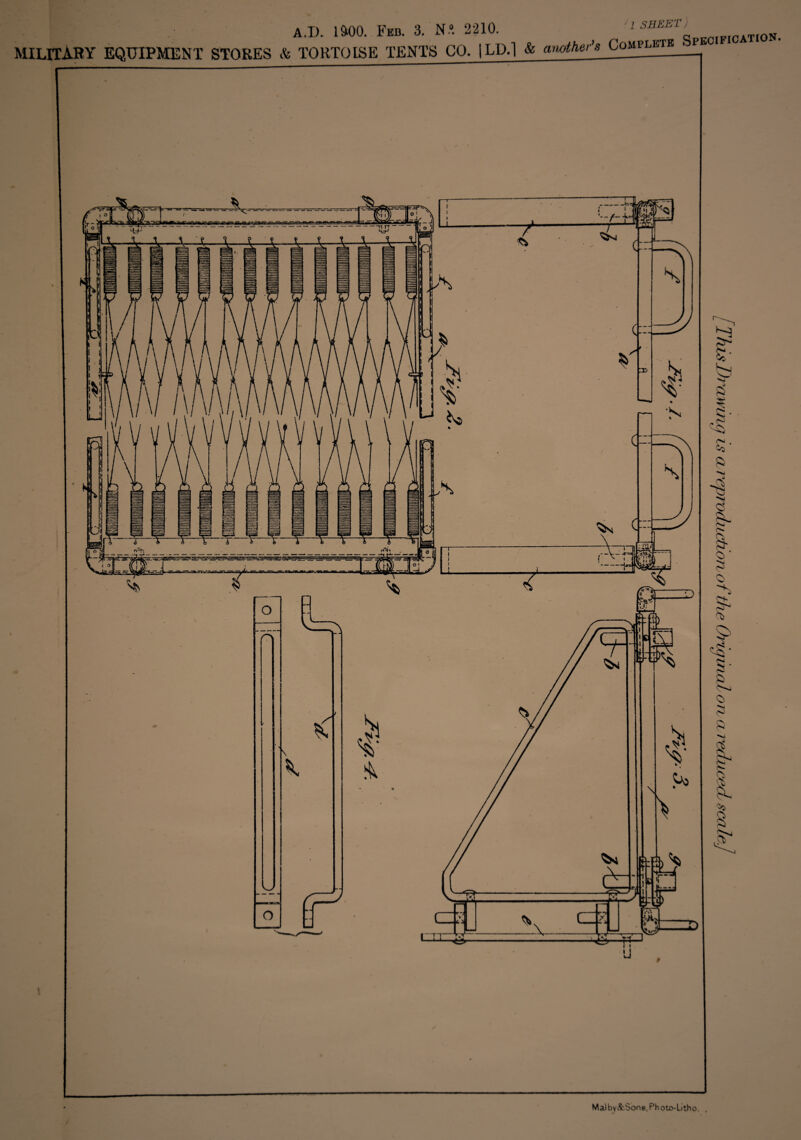 j A.I). l&OO. Feb. 3. N*. 2210. ^ '1SBKKT' 0ATION. MILITARY EQUIPMENT STORES & TORTOISE TENTS CO. 1LD-1 & amther’s CompletbjP ^ LI r KnJ a i K . Co ft § a- S s ■ Isl c\ >4 I i Co 8 \ Maiby&$one,Phot0-Litho.