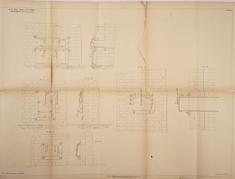A enrolled . D. 1840. March 3.N° 8406. SYLVESTER’S, Specification F 1C. 2 0/ cv ,5 cu -~Ti 1 * V p A \ ' drawing if coir red I London: Printedby George Edward Eyre and Wii.ltam Spomtswoodi Printers to the Queen's most Excellent Majesty .1857 ])rawn jji Slone l)y / SHEET MaEy &- Sons