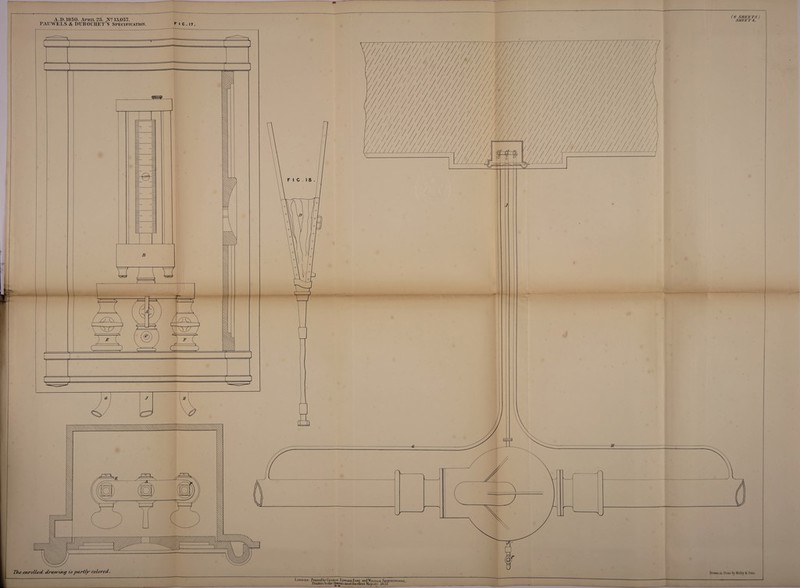 A.D.1850. April 23. N? 13,057. P AIT WE L S & DUBOCHET’S Specification. F I C . 17. ( fi SHEETS) SHEET 4. _ The enrolled- drawing is partly colored. London Printed by Gi:orgf. Edwakd Eyhe and William S rorn s w < > ode, Printers to the Queens most ExceHe.nl Mnjcst y IS5 7 Drawn on Stone by Malby & Sons.