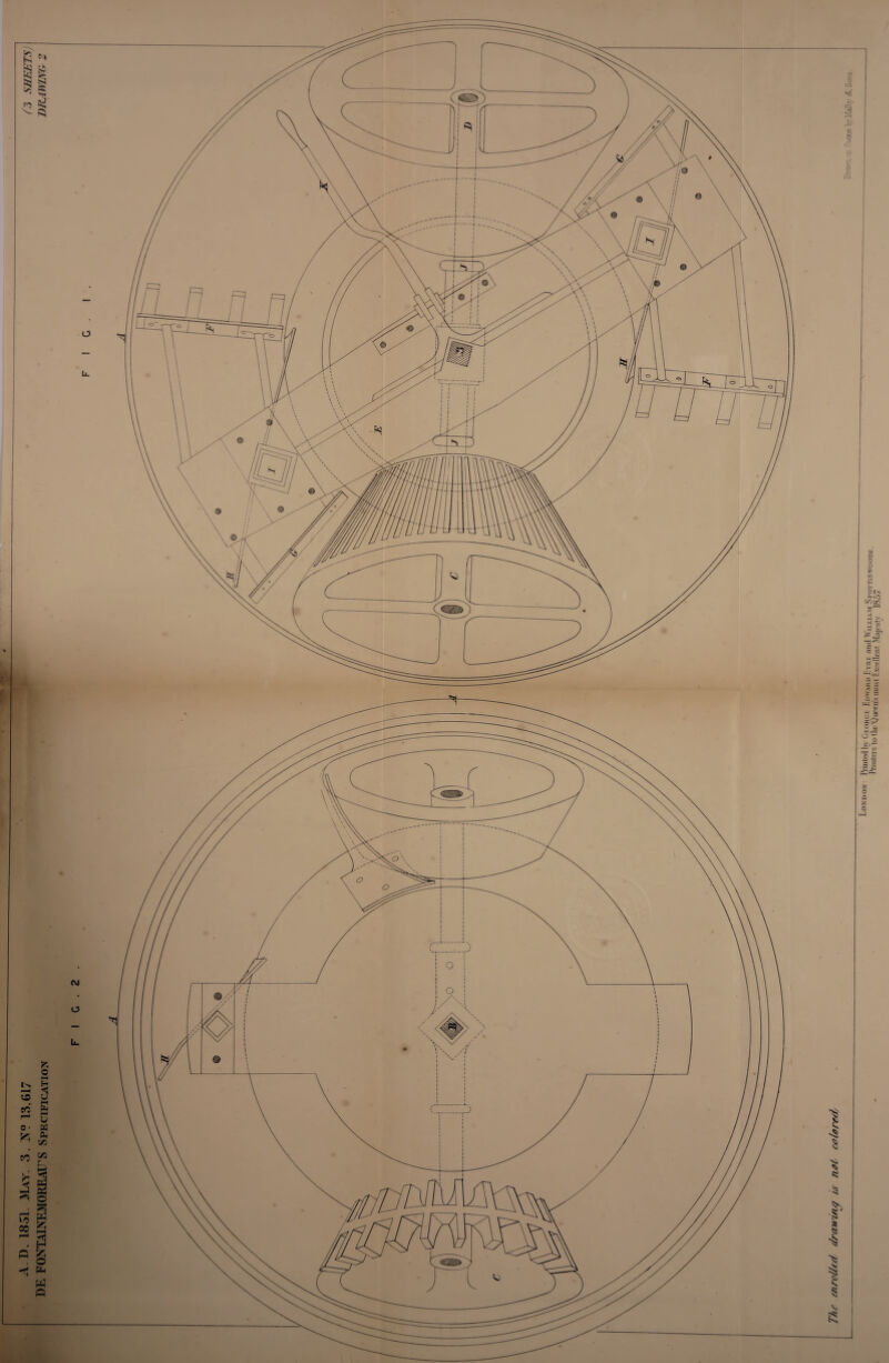 A .D. 1851. May. 3 . 13,617 (3 SHEETSJ DE FONTAINEMOEEAU’S Specification DRAWHT& 2