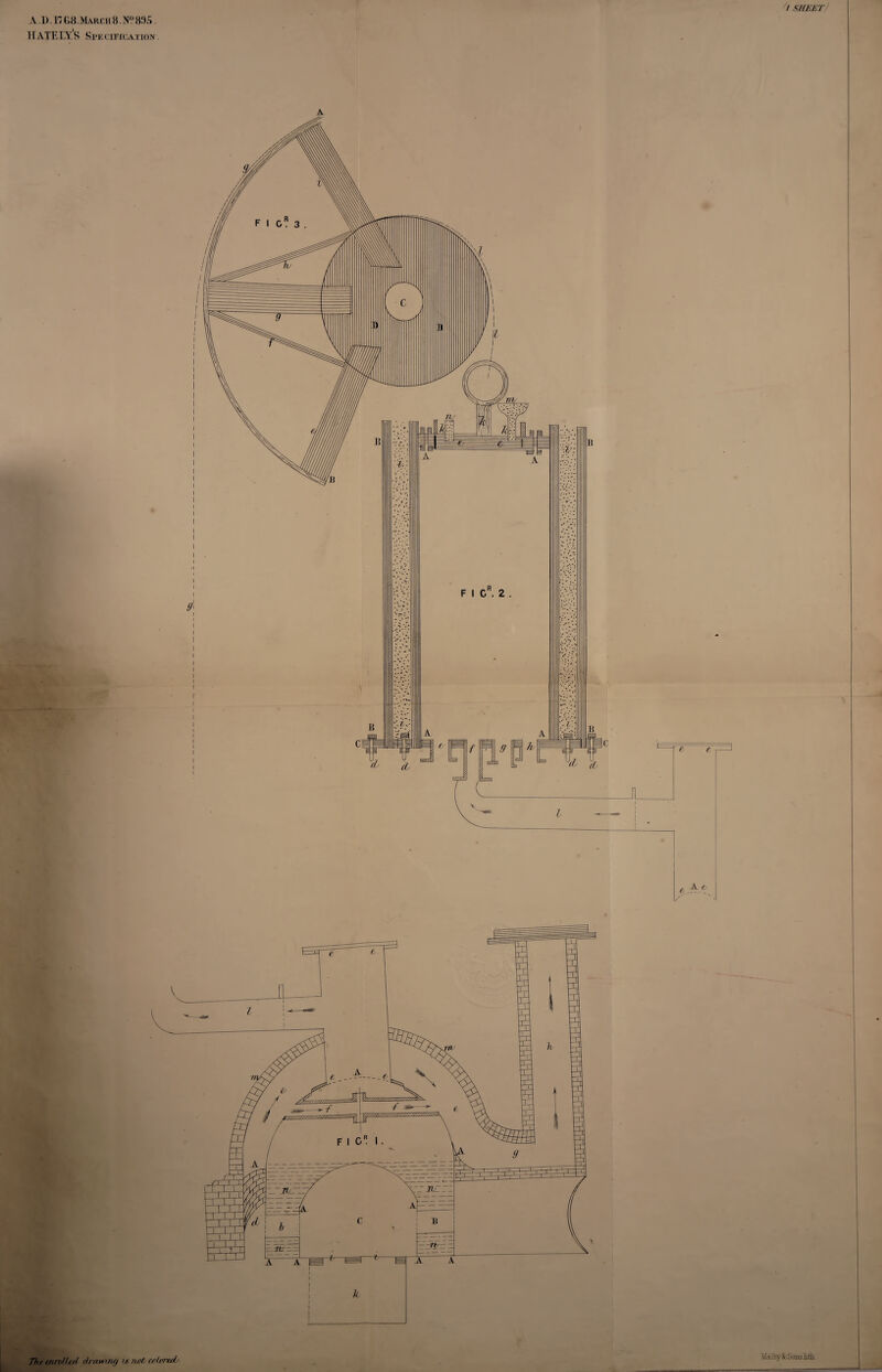 A .D. 17 68.March 8.IS? 895. HATEEYS SpECirrcALLo^. A The enrolled drawing is not. ccionde Malby StSonsMi