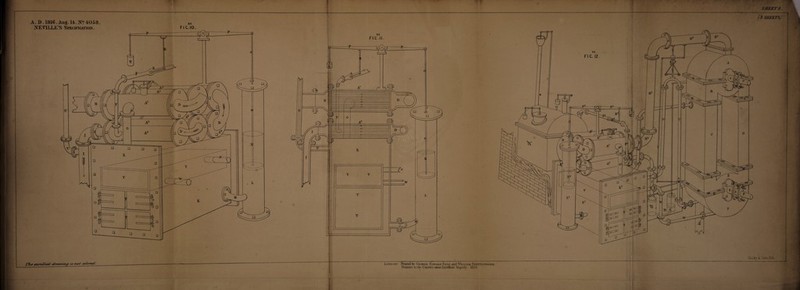 A. D . 1816 .Aug. 14. N? 4058. RE NEVILLE'S Specification . F i c. 10. RE FIC. II. A •- (j SHEETSJ Printers to the Queens most Excelleiu Majesty. 1851 1-