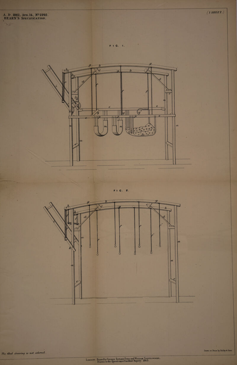 A.D. 1862, Aug. 14, N?2292. HEARN’S Specification. (j SHEET.) F I C. I .