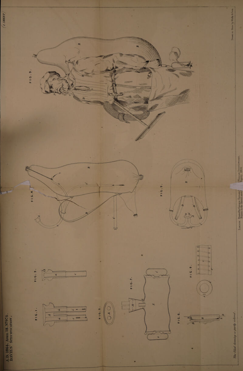 A.D. 1864^. April 18.N?974. DAVIE S' Specification . London Printed by George Edward! i William Spottiswoode, Printers to tlie Queen’s most) Majest y. 18641