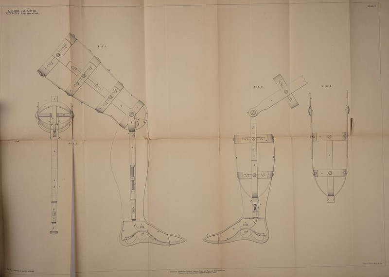 A. I). 1867. Ja>\ 9.N? 63. NEWTON'S Specification. London. lWedl>v fooaa Edward F.the and Willi am Svottiswoodk . Printers In the Queens most Excellent Majesty 18 °7 f’l SHEET Drawn or. Slone by M aiby & bons