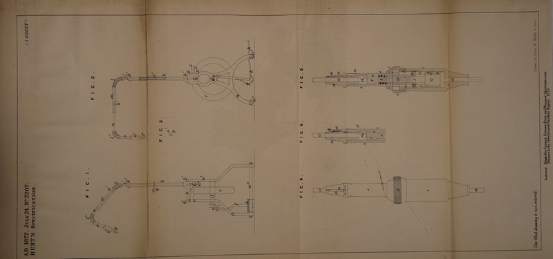 AD. 1872. July24.N?2207. ^ i sheet) HUNT’S Specification. vjr ‘I . ' \