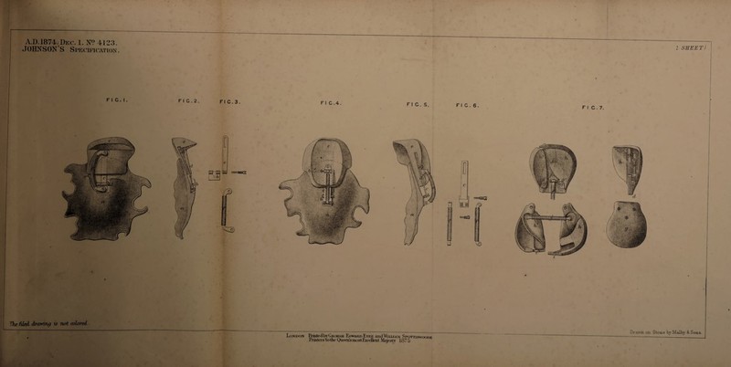 A.D. 1874. Dec. 1. N? 4123. JOIIXSONS Specification . The filed, drawing is not colored . London Frmtedby Geokge Edward Eyre and William Spottiswoodk