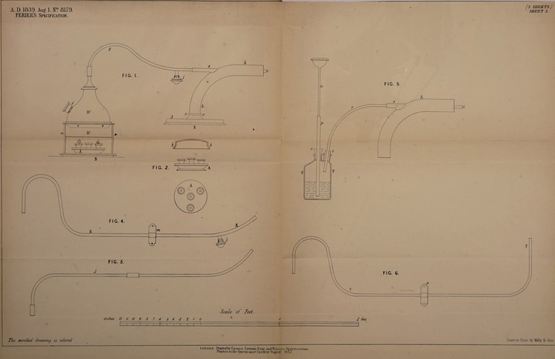 A. D. 1839. Aug. 1. X° 8173. FKRIERS Specification. (3 SHEETS.) SHEET 3. The enrolled drawing is colored London: IVintcdl>v Ci.okc.k I.dwaiid I'.vhi: and Wu.i.ia.\i Sromswoou*. I’lintels loriir Oiiccms inosi Ijcellctil Majesty IH57 Drawn cn Stone Tjy Matty SC Sans