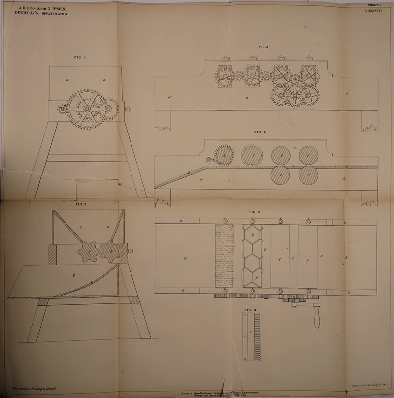 A D, 1839. April 3. N98018. OVERT ON’S SPECiFiCATrOT^. SHEET. 1. (2 sheets) FIG.3