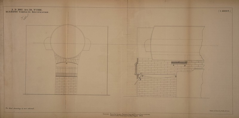 A . D . 1862, Aug . 28, N? 2386. MELONS' Complete Specification (1 SHEET.) Hu illzcL drcuwirvcj is rtot colore,cl Drawn on Slone by Malby k Sons . London : Printed l»y George Edward Eyhe and.'William Srottiswoode,