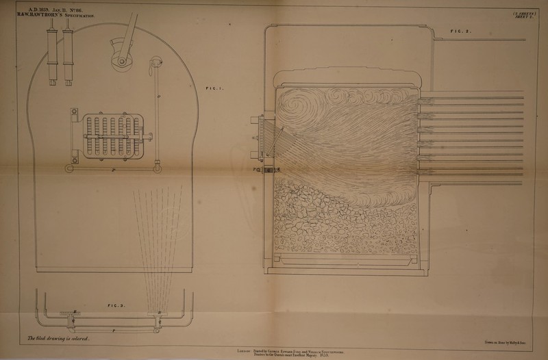 R&W.HAM THORN S Specification F I C . I F I C . 3 1 II I m Jf ' aD i- j The file/J drawing is colored. (2 SHEETS I SHEET 2. Drawn on Stone by Malty & Sons. London • Printedbv' George Edward Hyiir and William SnorriswooDn.