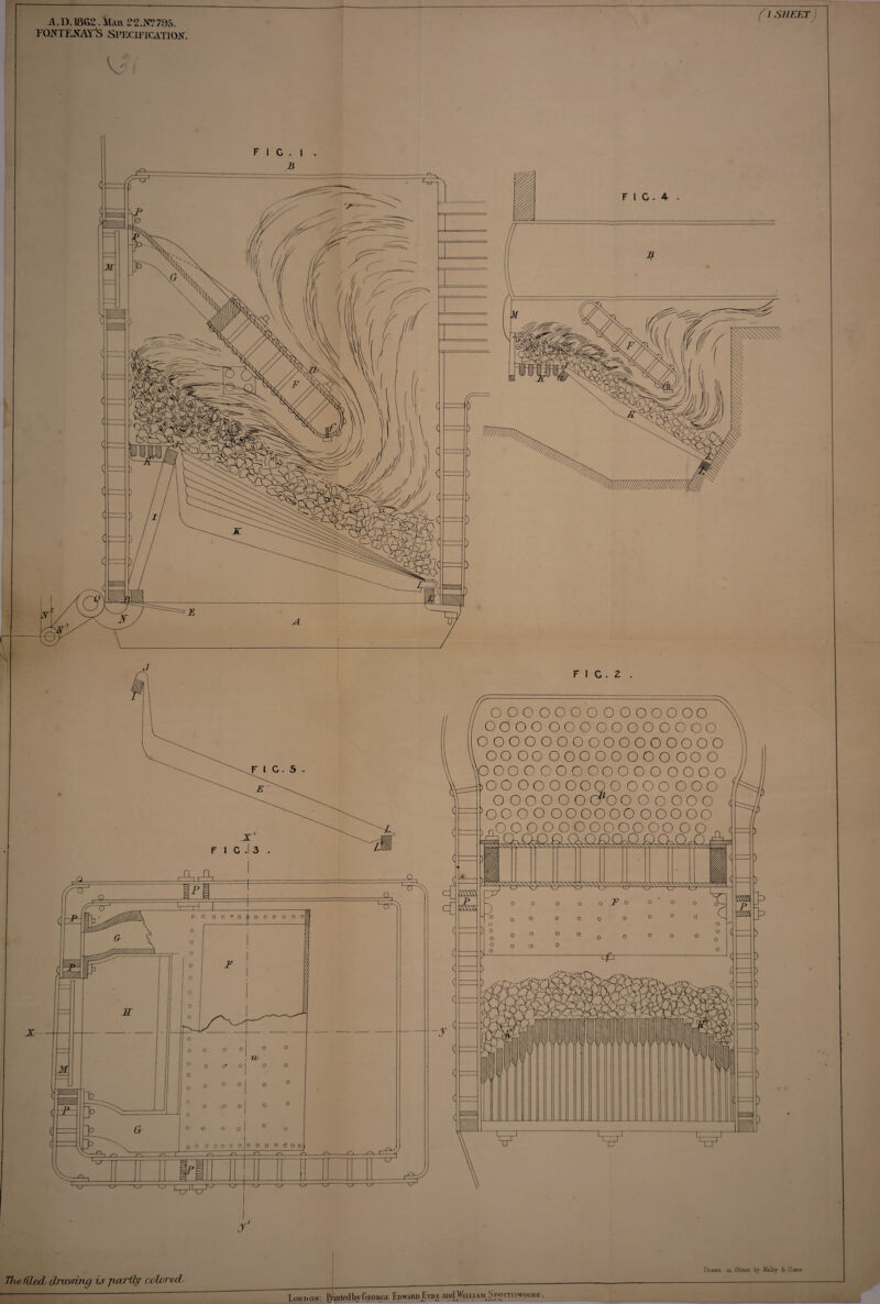 A.l). 1862. Hah 22.NV735. Vokti'.xay'S Specification. /sheet) F I C . 2 OOOOOOOOOOOOOO OOOOOOOOOOOOOOO oooooooooooooooo OOOOOOOOOOOOOOO OOOOOOOOOOOOOOO OOOOOOOOOOOOOOO Coo o ooo o OOD o o o o TheWLedL drawing is partly cch r'trl London. hintedby George Edward Eyrie andWituAM^iroTriswooDt, Drawn on Stone by Malby &- Sons .