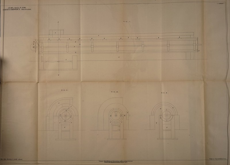 V <1 SHEET> AD.1871, Oct. 112G9G, IJJIJRN & BROWNING’S Skcificatiok.