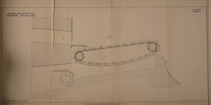AJD.18G8, JENNINGS The filed/ drawing Dec. 22, N? 3914. ”* See ciFicATroN. London Ermtedbv George Edward Lyre and Wiixiam SroTnswoouh . •_i a._■- is not colored (2 SHEETS) SHEET 1 Drawn on Stone by Malby 3c Sons.