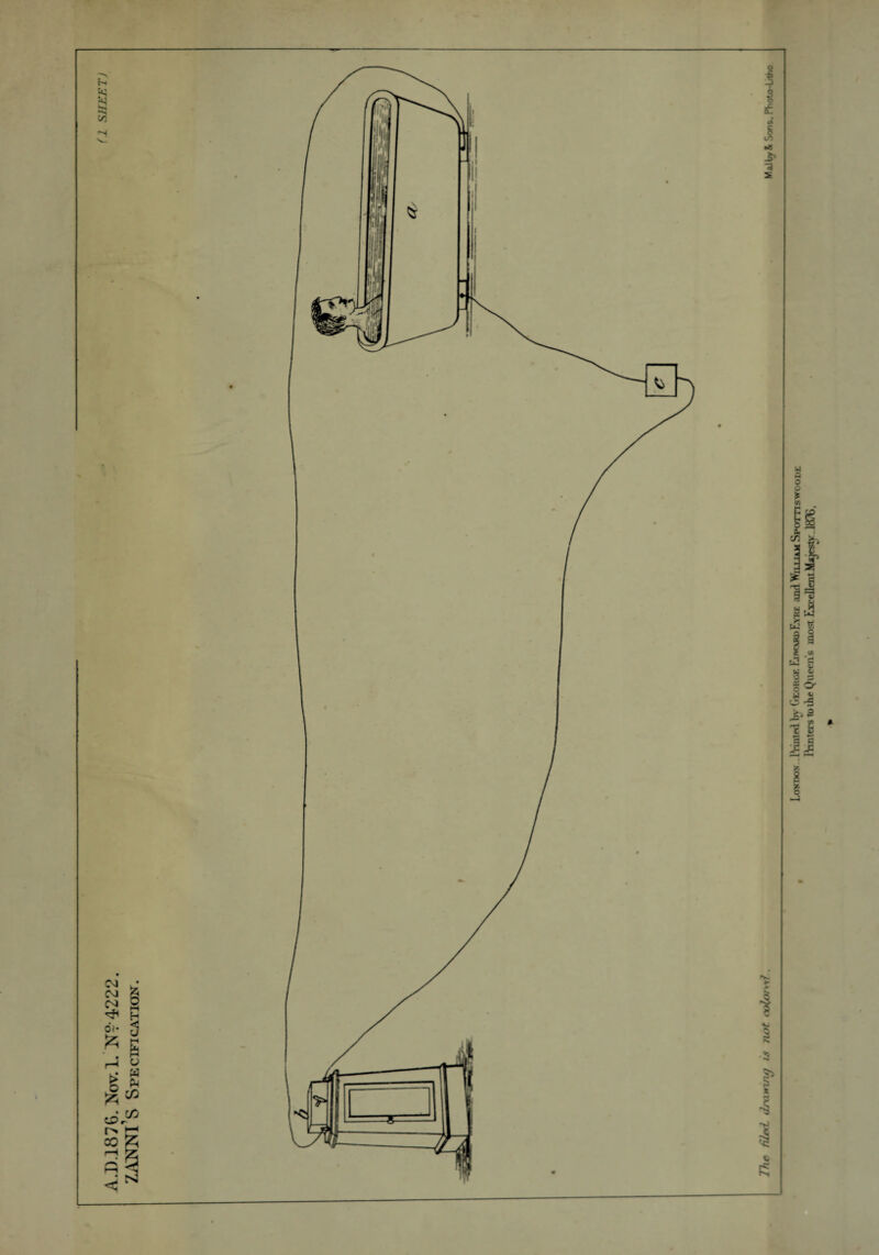 A.1).1876. Nov.L N? 4222. ZANNl’S Specification.