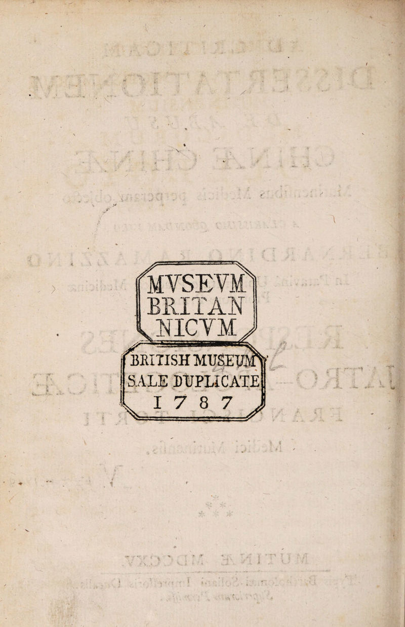 MYSEVM BRITAN OTCYM Elii IISH MUSE SALE DTJPLICATE 17 8 7 X