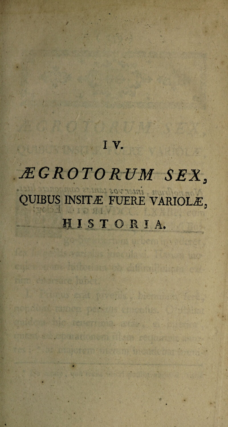 jEGROTORUM sex « QUIBUS INSITiE FuMI VARIOLAE . ..1 -f.