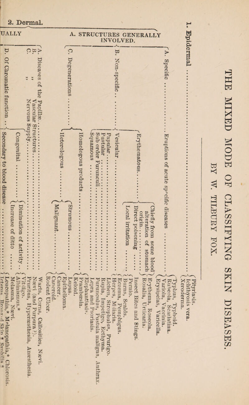 f 2. Dermal. IJALLY STRUCTURES GENERALLY INVOLVED. Otc> O >-*> o V o 3 p Ct* f—• O 3 3 O ef O 3 in Q o o 3 § vj et* o o 3 crq 0) 2. c-t- p CO o p VJ <D CO c* Ef CD £ <1 ij 0) P S3 “ j -o 3 3- ; p 3 in go 3 '“*■ V) S’ a CO a cd cr? cd a a >-t & o m co td 5S o 3 cn •a CD o f? \ > U1 *a fD O 5 o <1 o 3 IB o o' >—‘ : 2 JD CO • 3 . • >-i • • 5 • o 3 CO o • o • 3 ' o • p4 I (5 ' Q. • 3 • £• & CO (D cl* CO • (3 . fD * • • P • • • 3 o >-f 0) p « I 5* 3 ft) rj; O 2 i-ts 3 £L O S C*f- O O <-h < Cl- s fD c-h (D >-J O i—* o cr? o W o o <n o 3 CC CC *T3 ►o 33 3 P 3 o 3 ca _ 3 P C3 c» *73 O ? C 3- P Sj fD ^ ►< fD to t—I* CD EL p* ►i w *-s ct- >-*-< 5 3 p W -i >5 ct* *•»•• O 3 CO s Hi I 3 in c+* *1 3 3 o 3 co H w CD )-* I P 7 t1 T> 3 ■J O 2 O r 3 3’ r* .is zj2. SB 3 o ' p o O * 3” jp h-. c K-rf o CO JL 3 «? s fS p p 3' — s < £S p-j 3 •* 8 K vj >c _ a >i 3 *c 8 3 co ^ 5* <D vi CO • p o “i 3 ™ 30 o P CL 3 fD O §■ O ►—. o fD *■« OH p C 3 ~ 2 3* 2j fD 3 p o p o' co fD to 3W-HWt- -c 2- p ST-g b ° i 3 ® a O- pf p w ££ P ^ a «• P p- 3 3 ^ co w (/3 t! 2 ^dS's- p‘ CO p 3 « 8 8 CO < fD CO -1 p THE MIXED MODE OF CLASSIFYING SKIN DISEASES. BY W. TILBURY FOX.