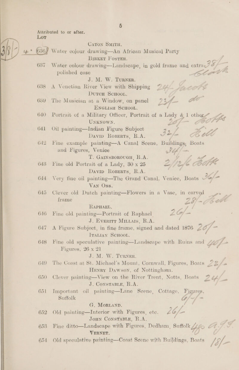 A CATALOGUE On FRIDAY, JANUARY 29th, 1932, At TWO o'clock. Attributed to or after. Lor 601, Large engraving, after Caron WoopvittE, The Battle of «7 Ulundi, Zulu War, and 1 other relating to the HuropeanmeY of ot wr War ZC L ; 602 Very large proof engraving, The Allied Generals in ay Cri- 7A) mea, and ditto, Lord Raglan, Commander-in-Chief a 608 Large parcel of prints relating to Voleanic Eruptions in the 277 af p =e . oot. Pacific, Views in the East, ete. f 604 Ten books with many coloured plates relating to Lord Kit- 2. #y chener, etc., and the Great Huropean War ; ,/A . 5 “J w+): GOH A 17th cent. book on Travel in Africa, by Oemsy, 8 vols. of Ancient Egyptians, by Winkinson, and Nile Gleanings 7   a&gt; r Y ae) ©0G0/ (Parcel of prints showing Scenes and Customs in Kgypt 4 ¢} OY Twenty coloured engravings showing Natives and Customs W) . in Nubia and Egypt ? 26}. 608) Parcel of lithographs showing Views in Luxor and other \) age parts of Egypt 4 am 609 Four coloured prints, 2 Eastern subjects and 2 others oY, (am 610 Parcel containing 12 coloured. plates, Scenes in the Reign * ppl. ‘fs wan of Queen Victoria 7¢ 7 ff | oe f 11P Ditto of coloured lithographs and engravings of Oriental ; Scenes and Native Figures 612 Ditto of old prints on Astronomy, Aeronautics and Medical A“. Portraits, etc. ee : — 613 Serap book of lithographs and prints of Battle Scenes, East. “2+ 3| om ern Topographical Views, ete. 7 s /-@ay Large album of over 200 coloured prints, engravings and | maps of Early Expeditions into North and West Africa |) a and Egypt oe ++] (615) Album containing a fine collection of old engravings and woodeuts of Expeditions into Central Africa 616 Twenty-seven books of photogravures of Great Masters, a % 1 leather portfolio and 2 others - = Be | Tuos. Farp, R.A. 5 ft Ore” 617 Clever exhibition painting—The Village Blacksmith’s Show 32 &amp; Figures, ete,