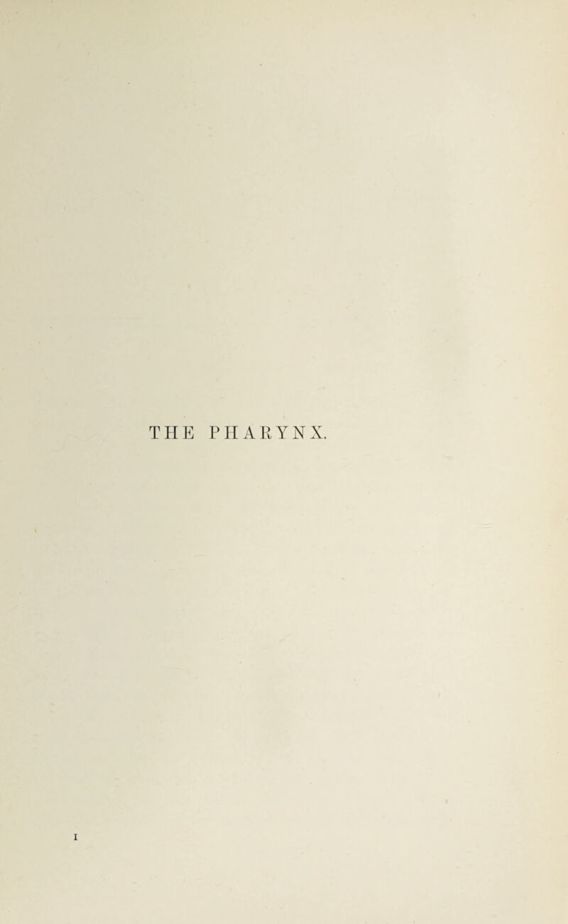 THE PHARYNX.