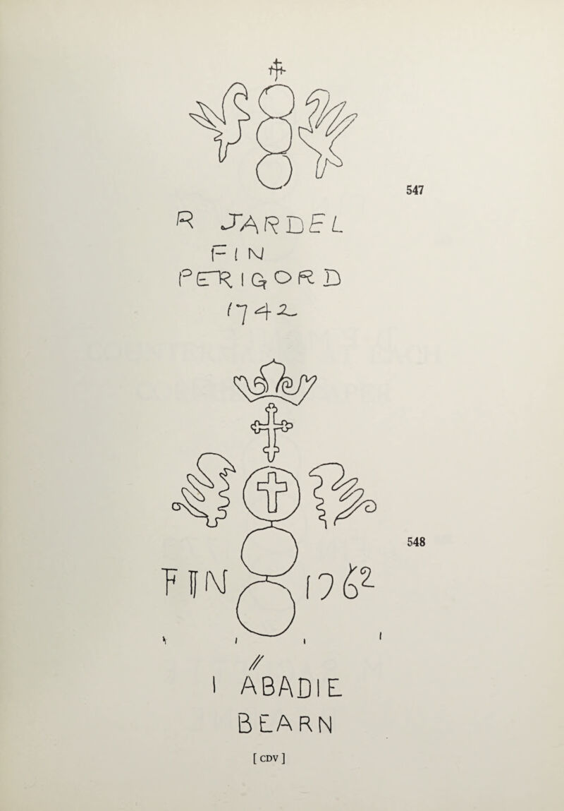 ) ^ >J~ARDb L I- I N Petr iqorb (i I ABADIE BEARN