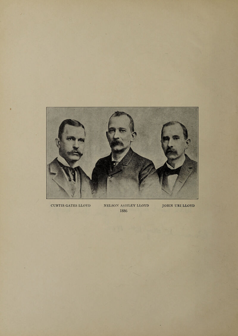 CURTIS GATES LLOYD NELSON ASHLEY LLOYD JOHN URI LLOYD 1886