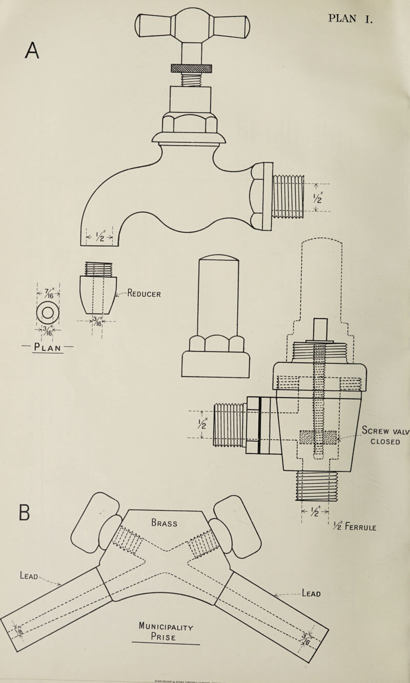 A Reducer - 1 <-— ! P- M-i ; r 'N iiiirrj : E:r* <--1 < -r-1- rr> r-v.*5 iYYYYYYYY'T -T~- Vi A Screw valv closed 1 i / i ^ Yz^i Yz Ferrule WATKKLOWASONS LIMITHi