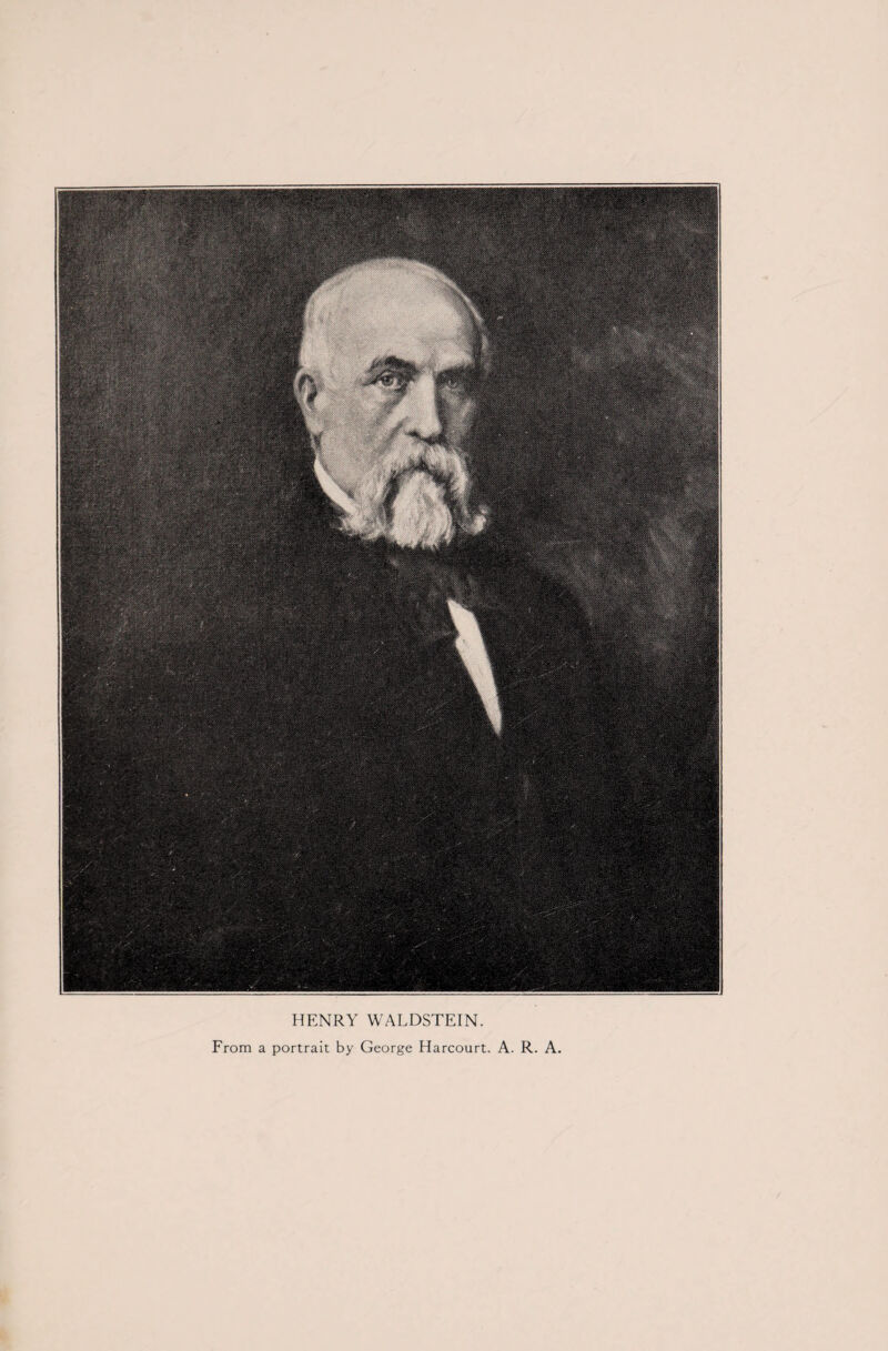 HENRY WALDSTEIN. From a portrait by George Harcourt. A. R. A