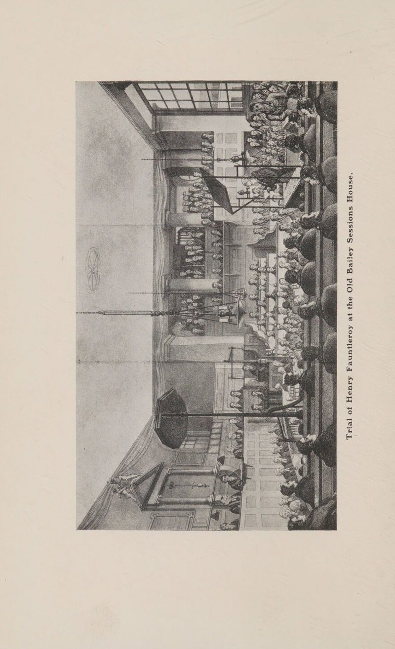 Trial of Henry Fauntleroy at the Old Bailey Sessions House.
