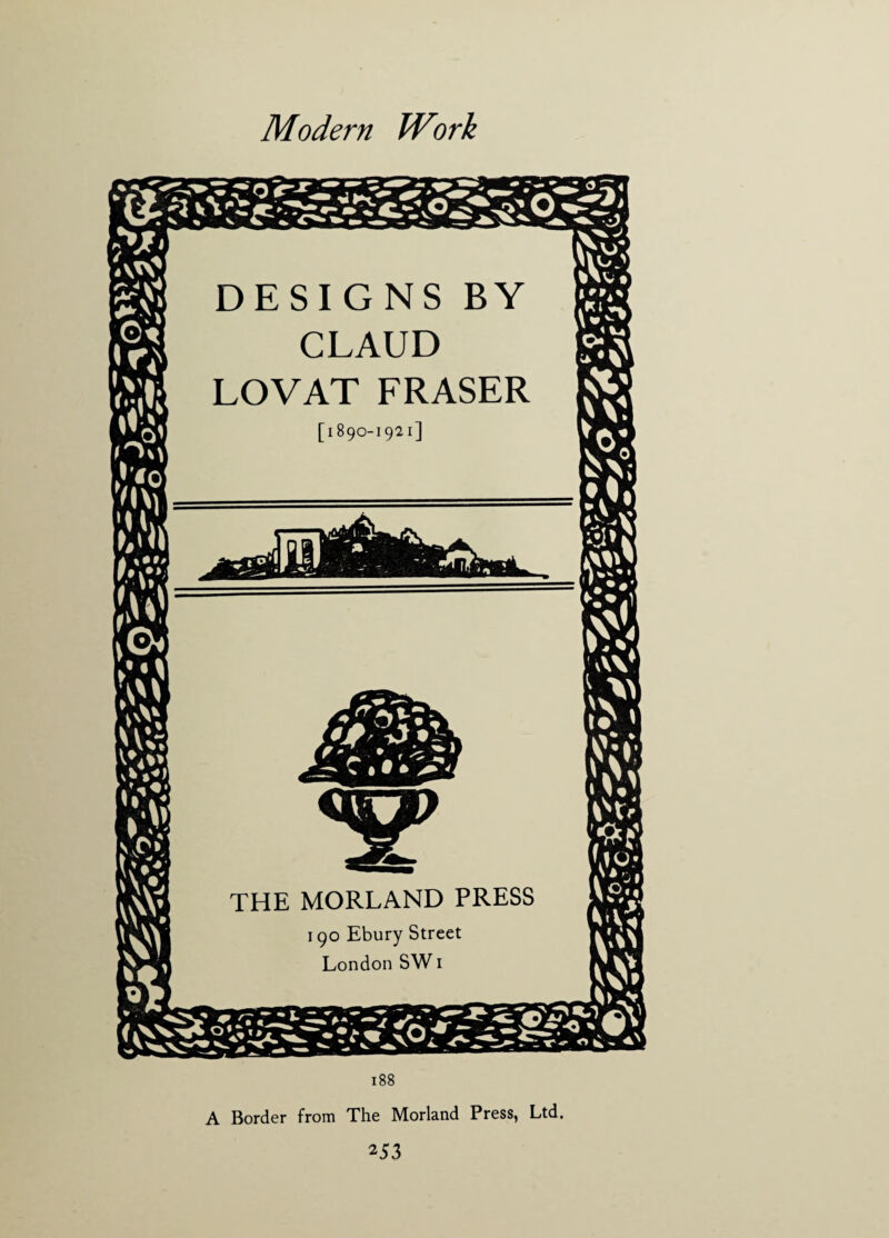 7v< Gt 188 A Border from The Morland Press, Ltd.