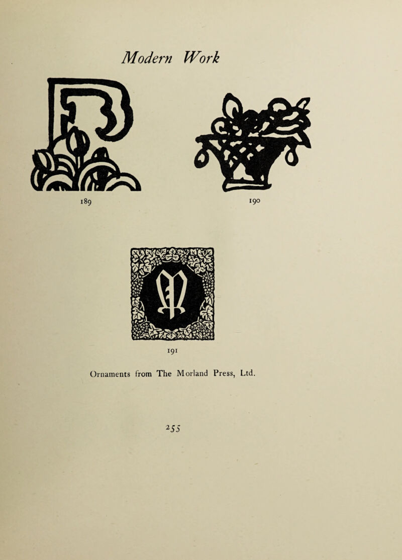 Ornaments from The Morland Press, Ltd.
