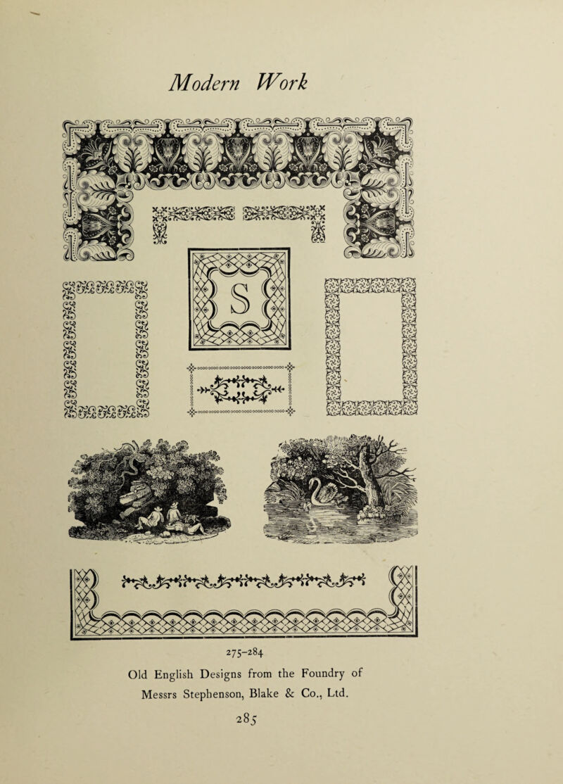 Old English Designs from the Foundry of Messrs Stephenson, Blake & Co., Ltd.