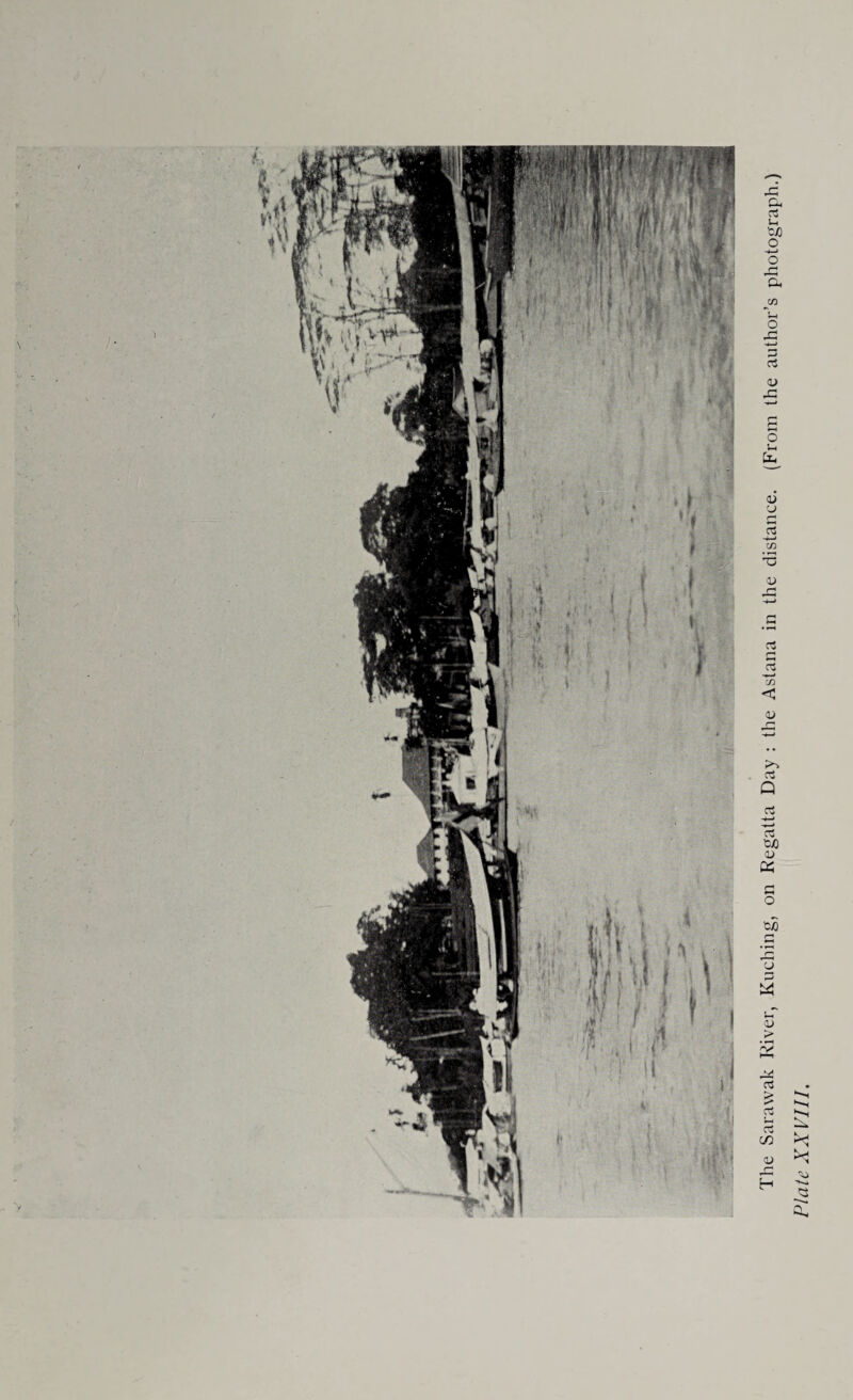 K The Sarawak River, Kuching, on Regatta Day : the Astana in the distance. (From the author’s photograph.)