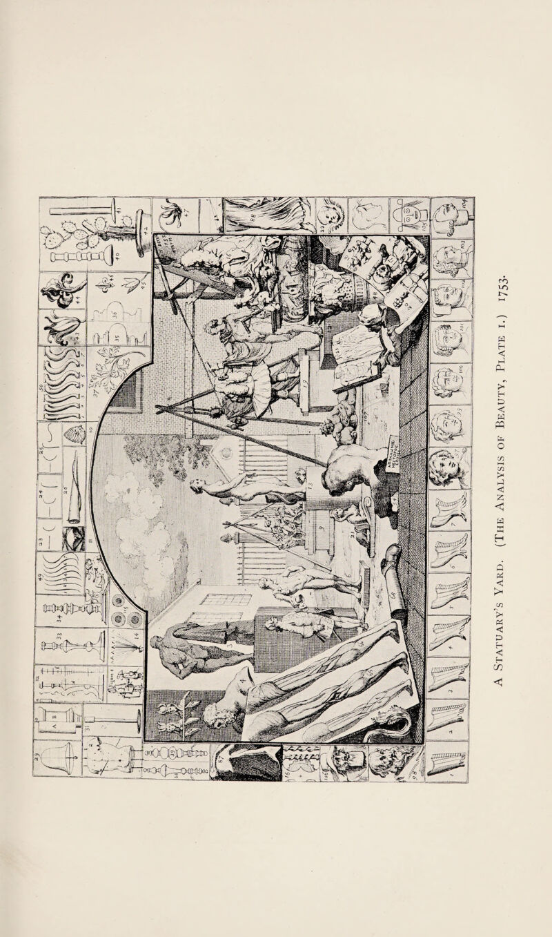 A Statuary’s Yard. (The Analysis of Beauty, Plate i.) 1753
