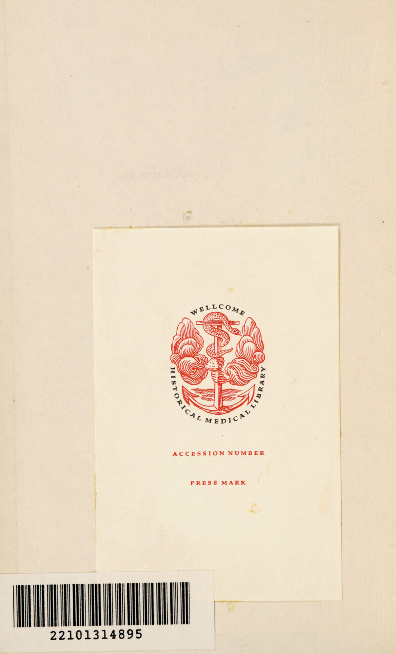 ACCESSION NUMBER PRESS MARK