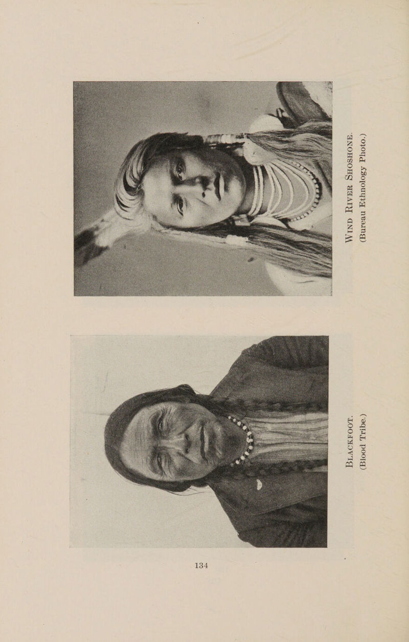 Blackfoot. Wind River Shoshone. (Blood Tribe.) (Bureau Ethnology Photo.)