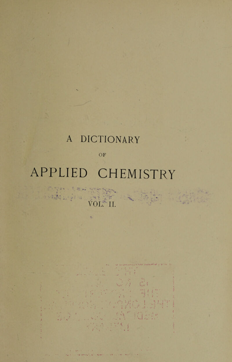 \ A DICTIONARY APPLIED CHEMISTRY 4