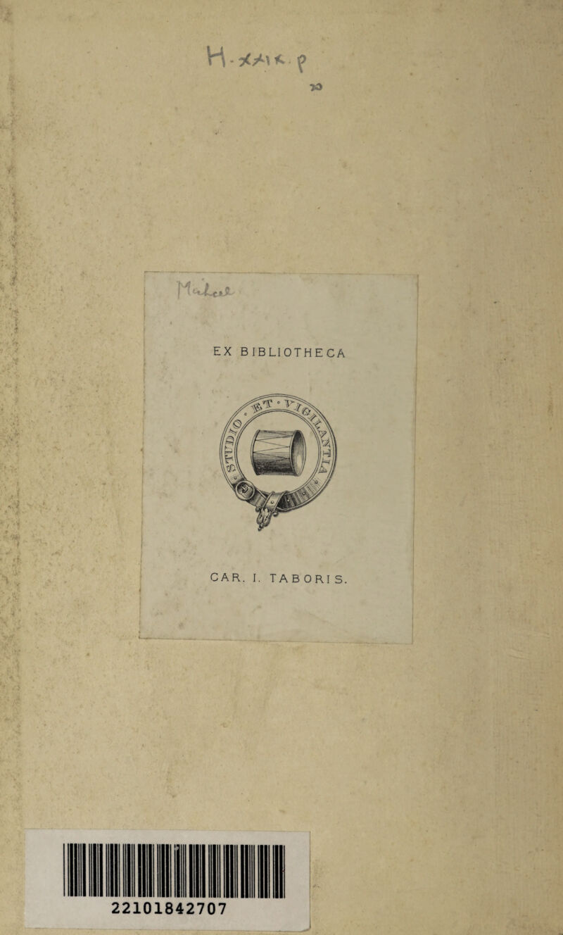 r. H - tt % •St ; 'V, • • * \ i . v( * * • V EX BIBLIOTHECA vr # r» * i ^ 22101842707
