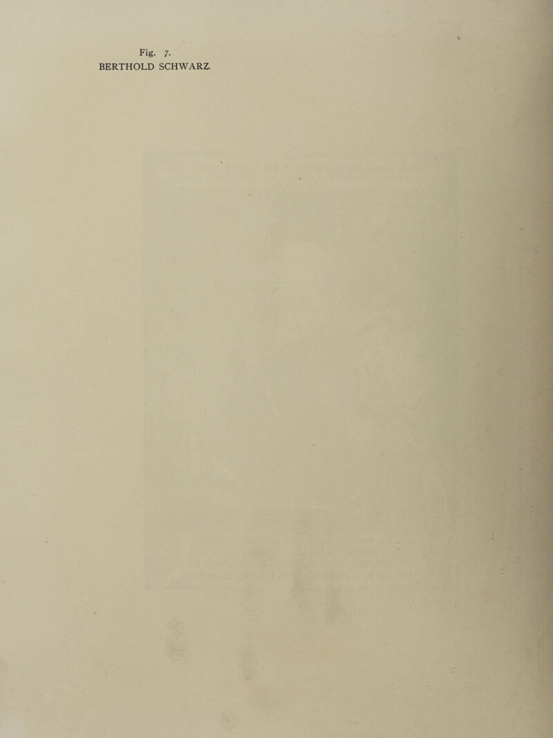 Fig. 7- BERTHOLD SCHWARZ. ,