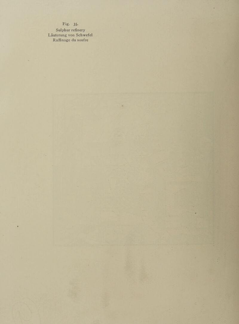 Sulphur refinery Lauterung von Schwefel Raffinage du soufre