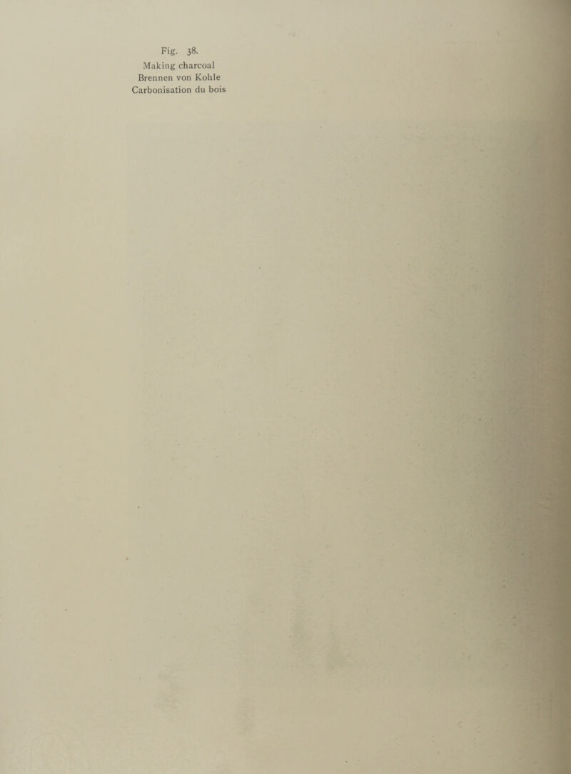 Making charcoal Brennen von Kohle Carbonisation du bois